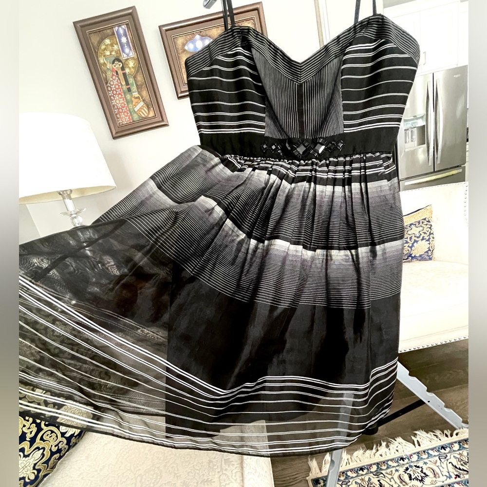 Silk BCBG Strapless Dress